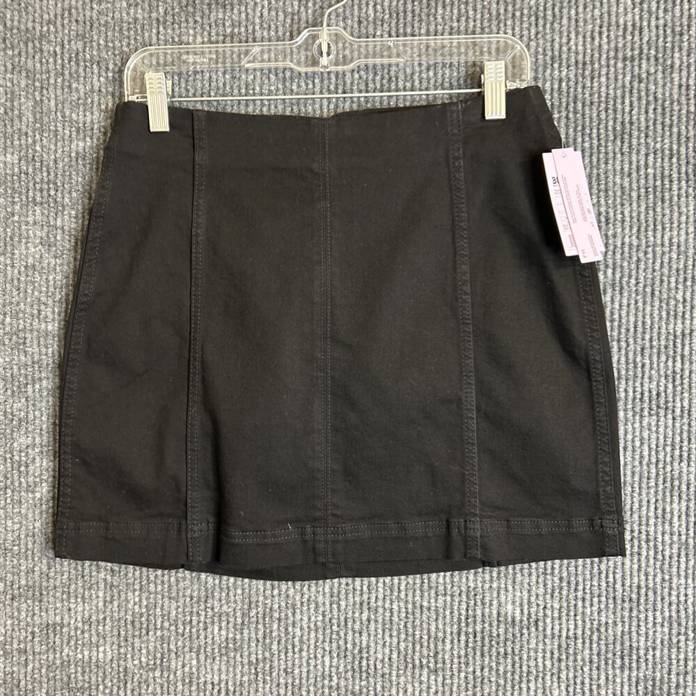 Wild Fable Womens Pull On Stretchy Mini Skirt Size 10 Black Grunge New